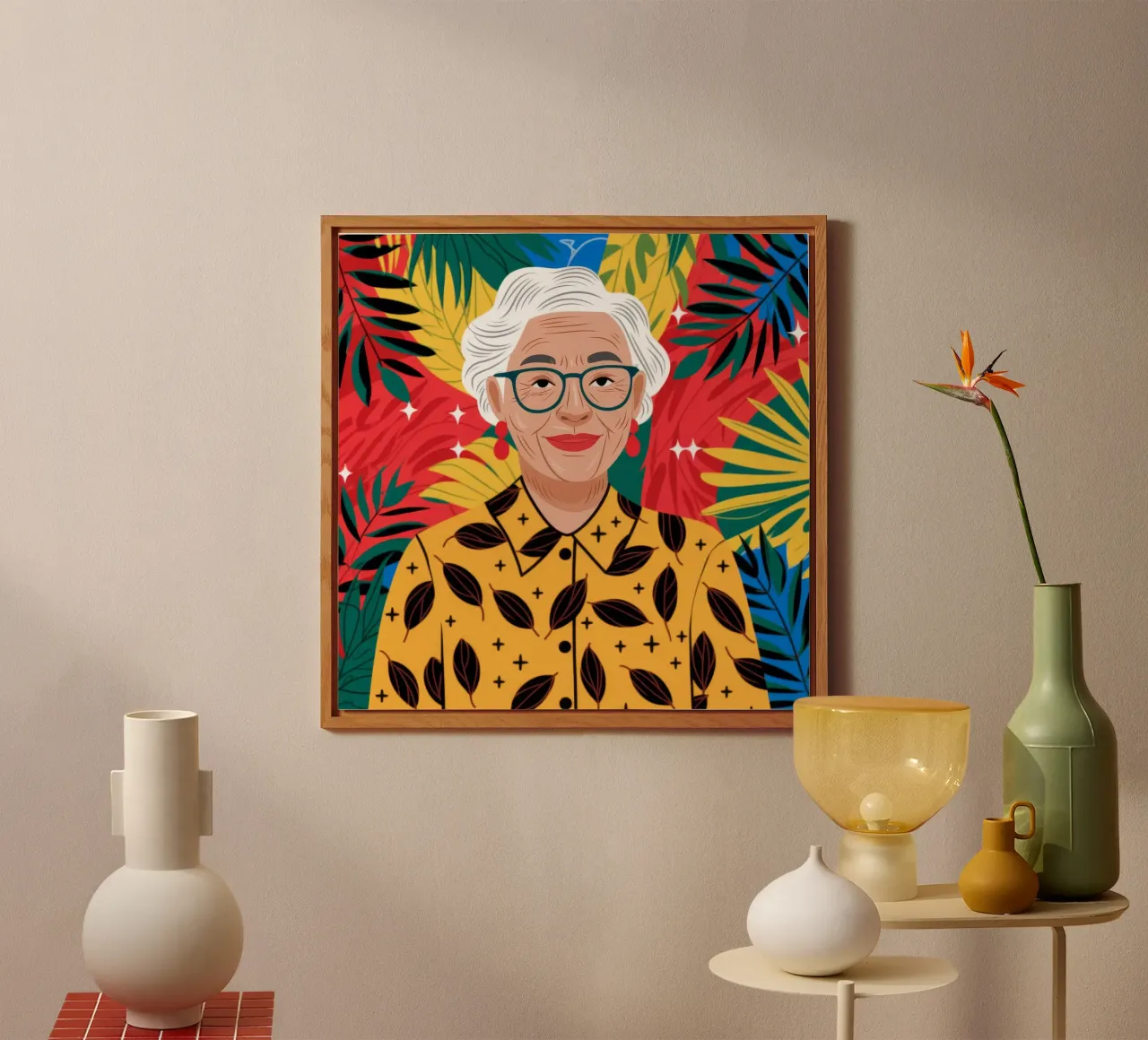 Sambuco tropicale vibrante alluminio dibond da Atelier Tiga