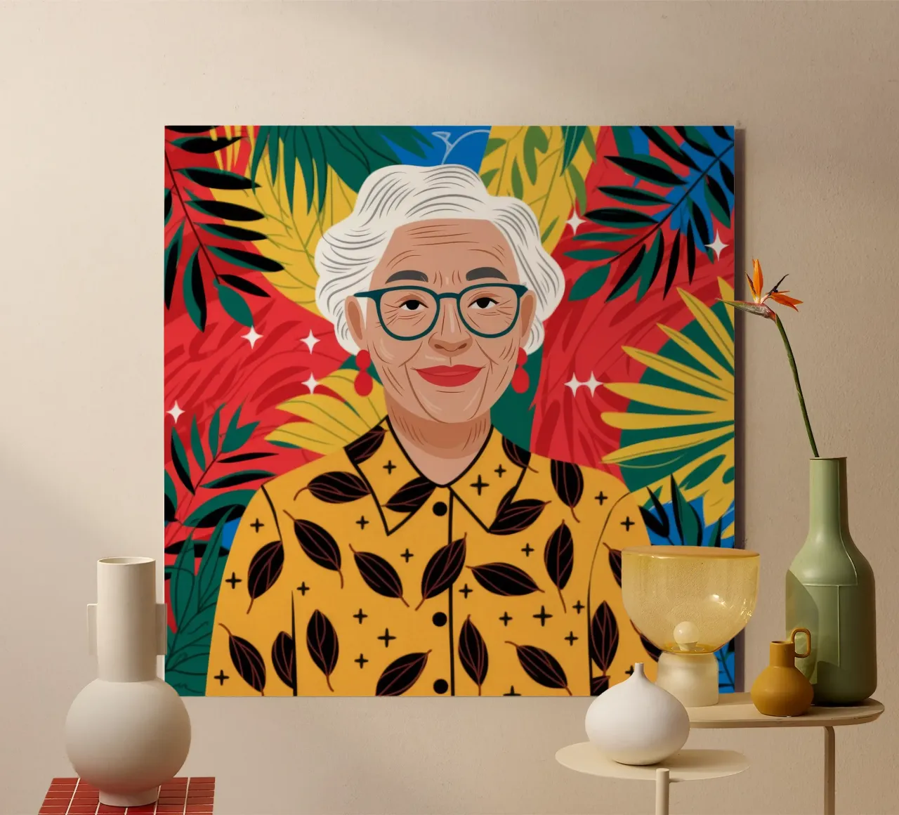Sambuco tropicale vibrante alluminio dibond da Atelier Tiga