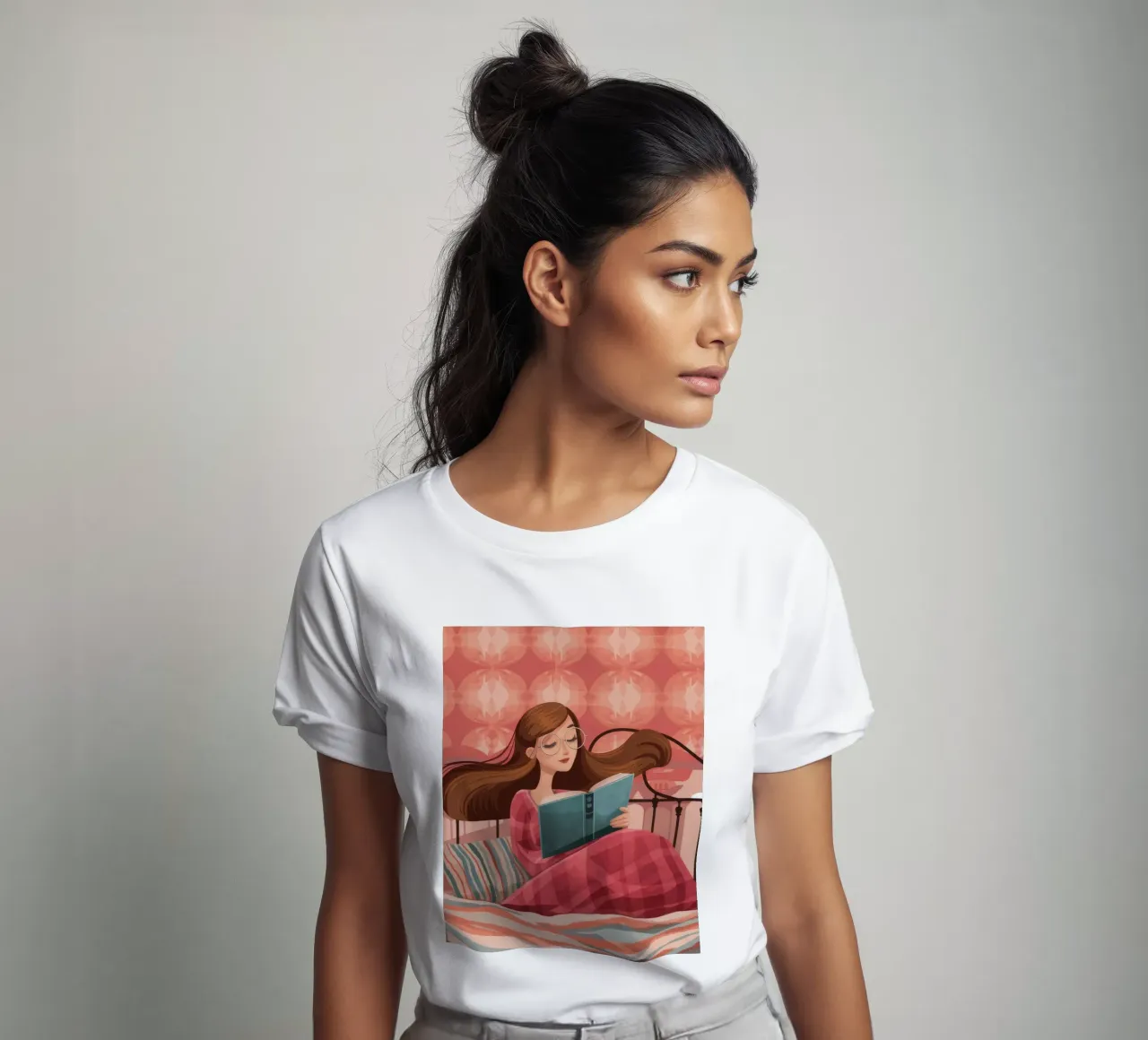 Gelassener Lesemoment T-Shirt von Atelier Tiga