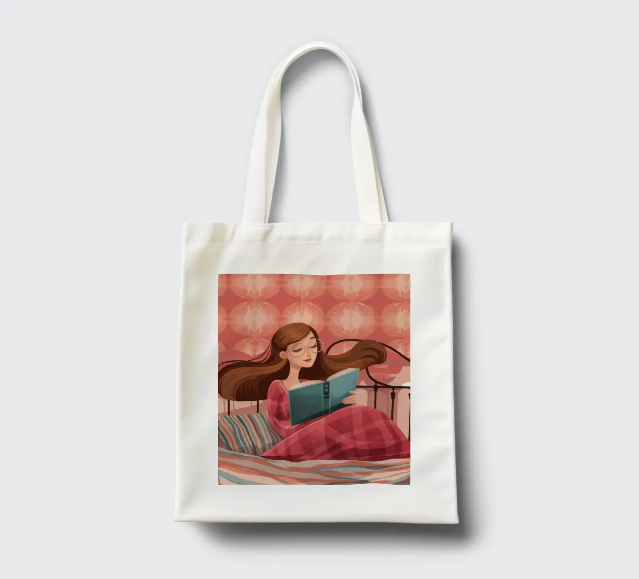 Serene Reading Moment tote bag by Atelier Tiga