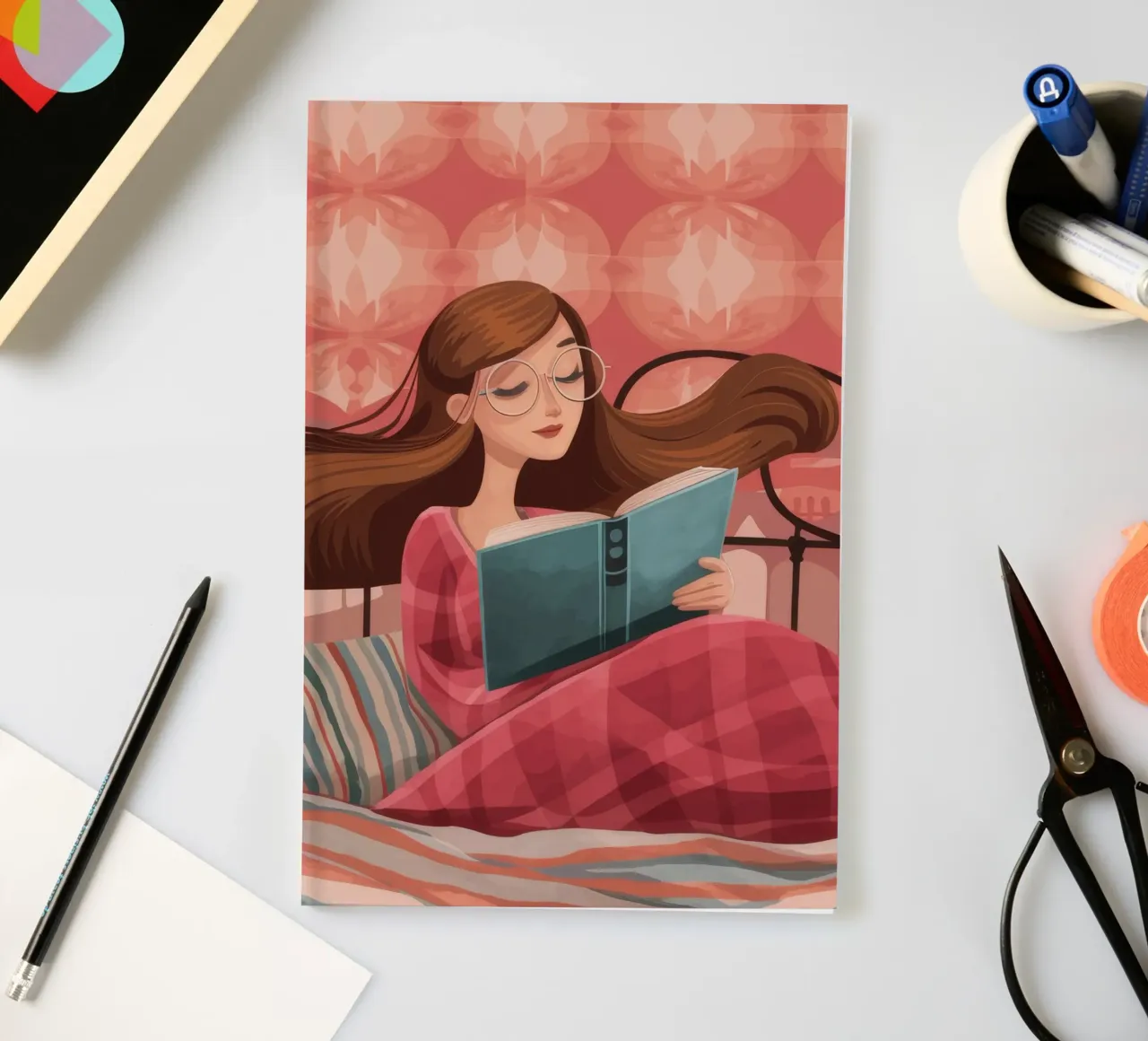 Serene Reading Moment notebook by Atelier Tiga