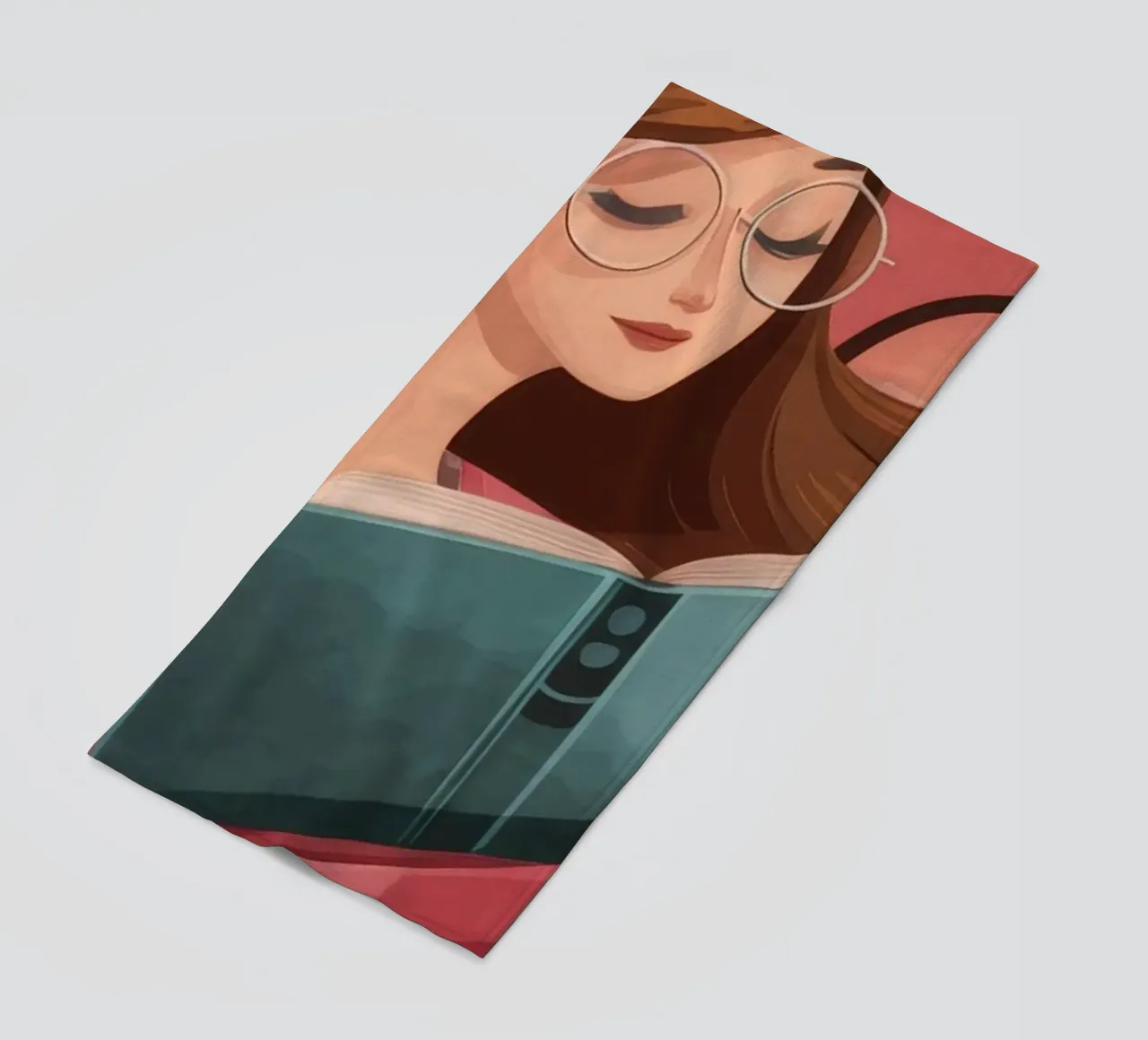 Serene Reading Moment beach towel by Atelier Tiga