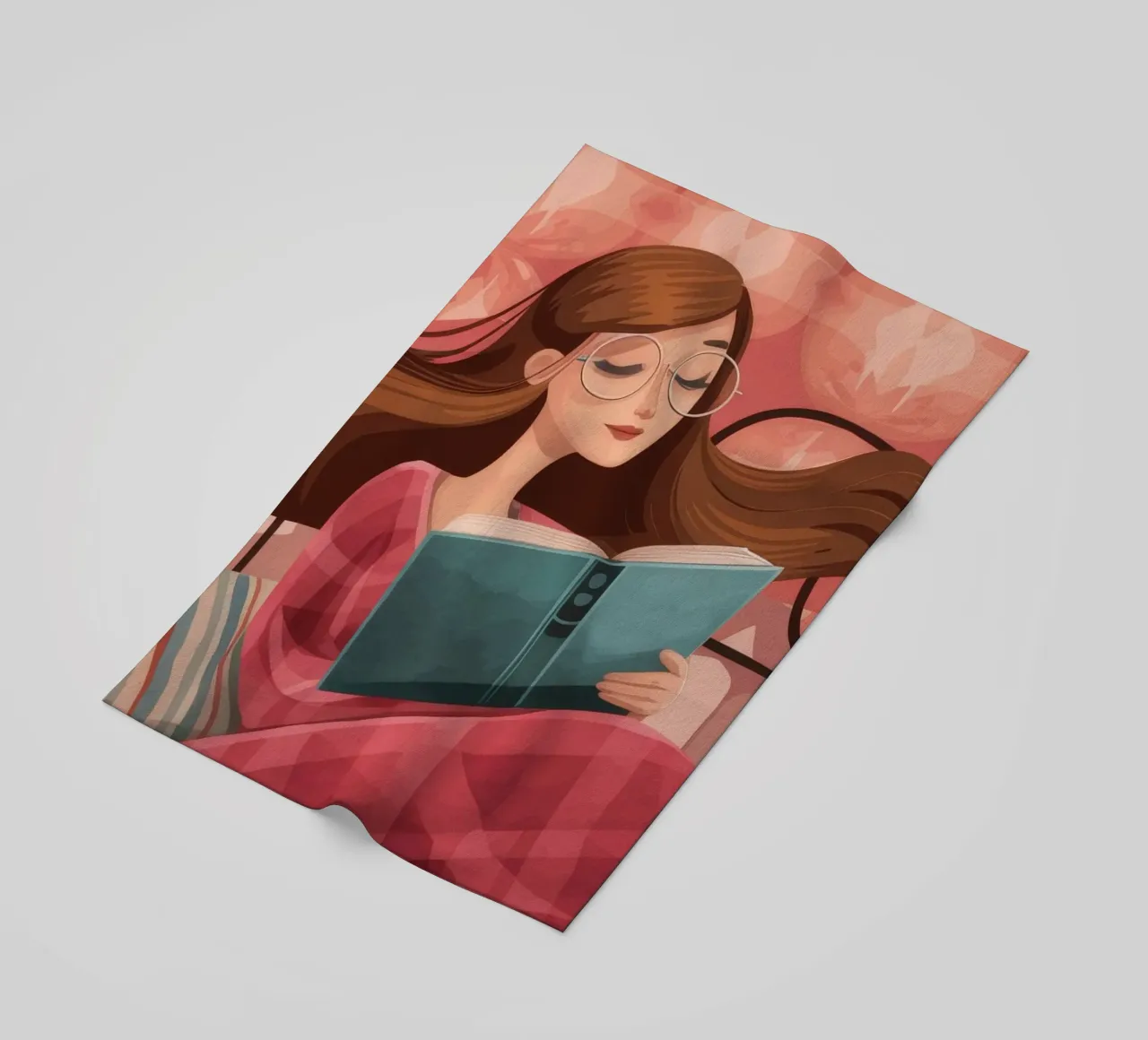 Serene Reading Moment beach towel by Atelier Tiga
