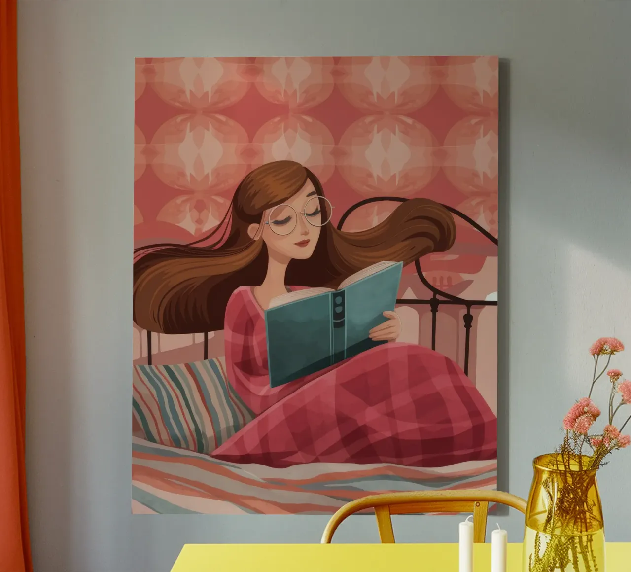 Serene Reading Moment canvas by Atelier Tiga