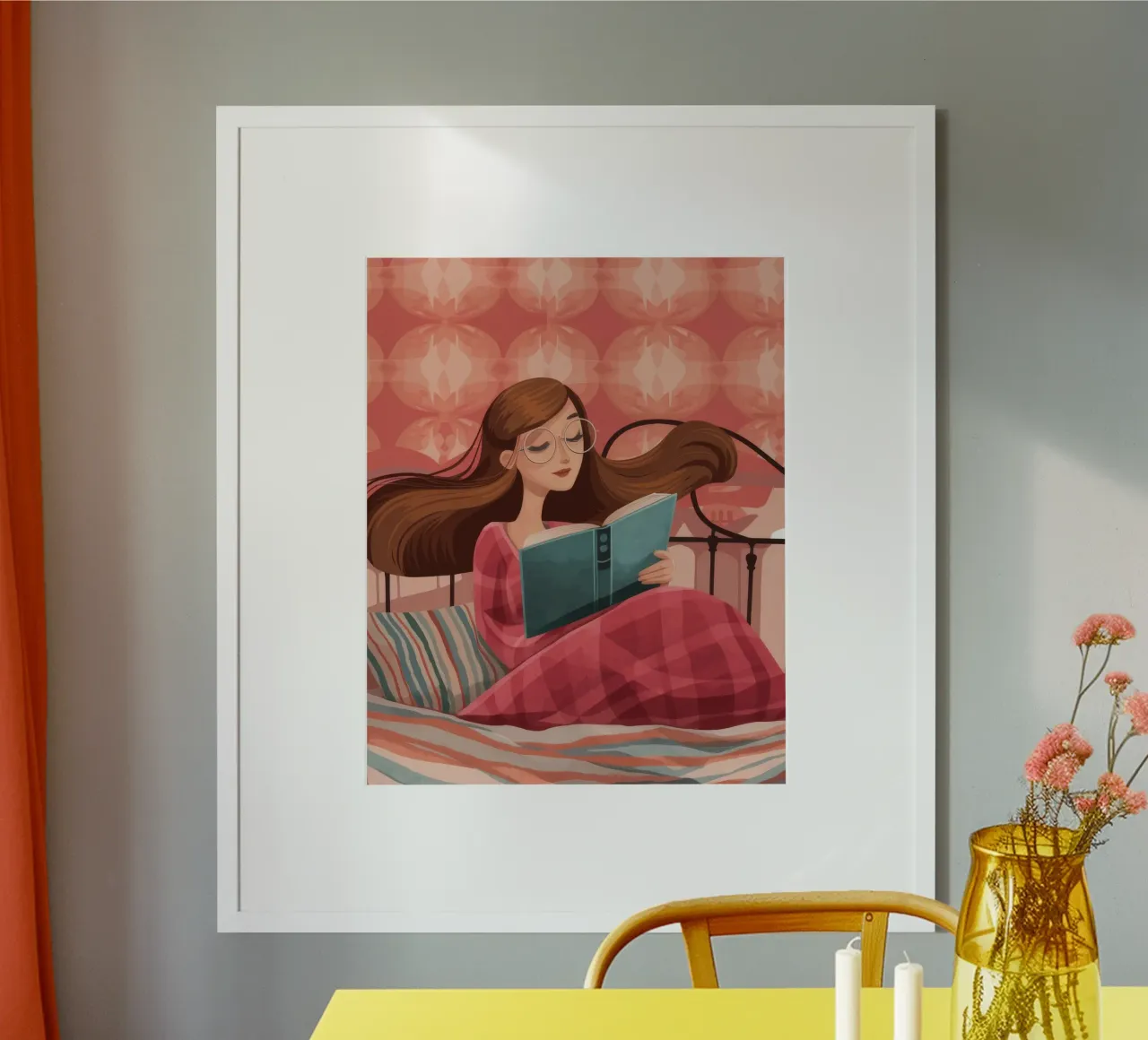 Serene Reading Moment poster by Atelier Tiga