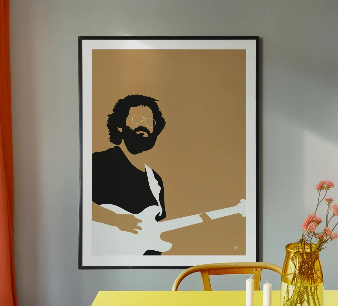 No140 Grateful Dead poster con telaio in alluminio da Iconic Rockstars