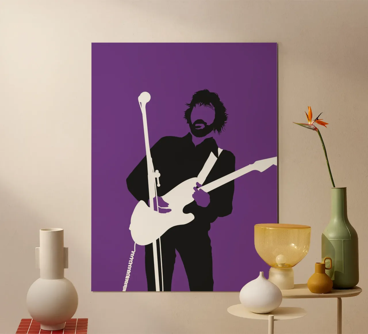 No141 ERIC CLAPTON carta hahnemühle da Iconic Rockstars