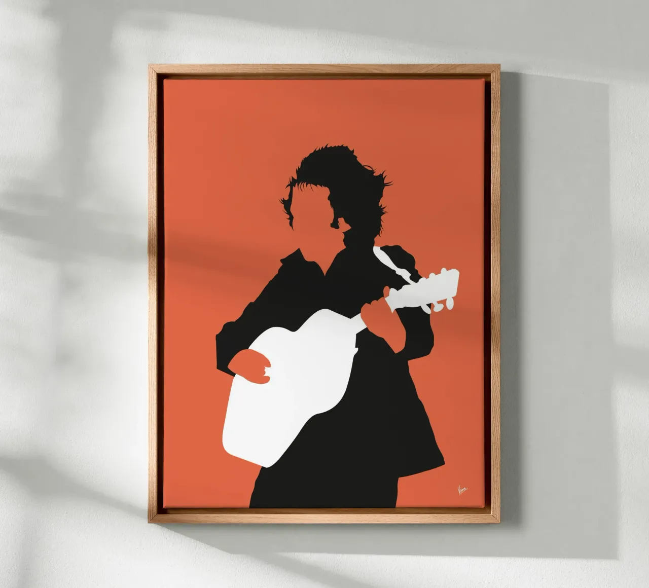 No143 DON MCLEAN tela con Cornice a cassetta da Iconic Rockstars
