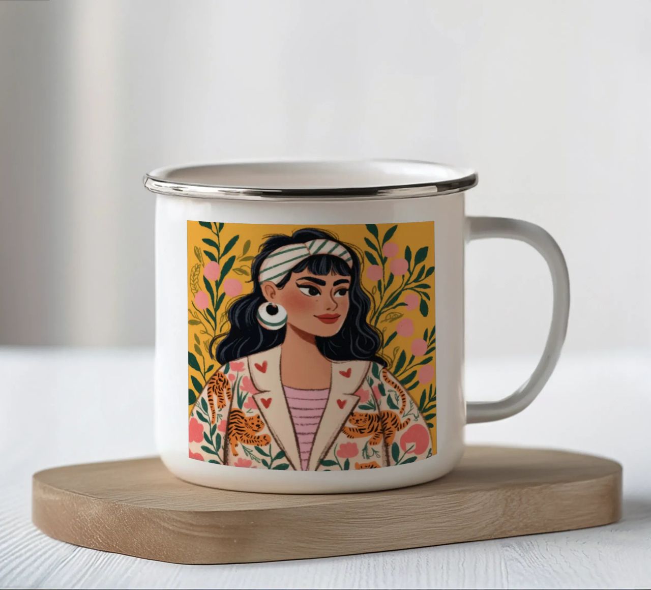 Dichiarazione di moda selvaggia tazza in smalto da Atelier Tiga