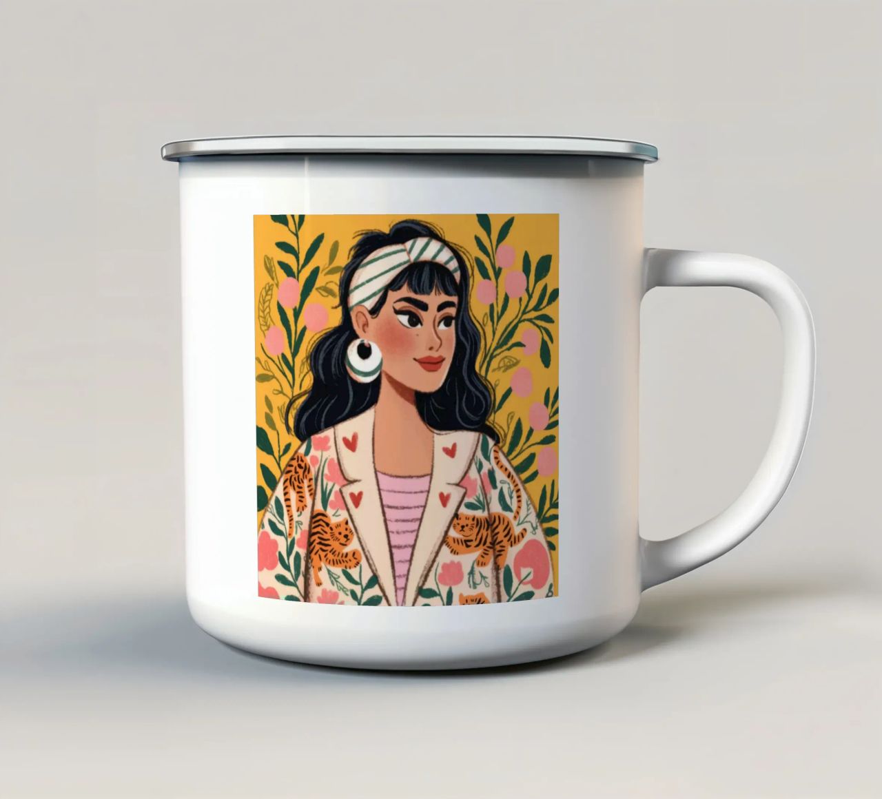 Dichiarazione di moda selvaggia tazza in smalto da Atelier Tiga