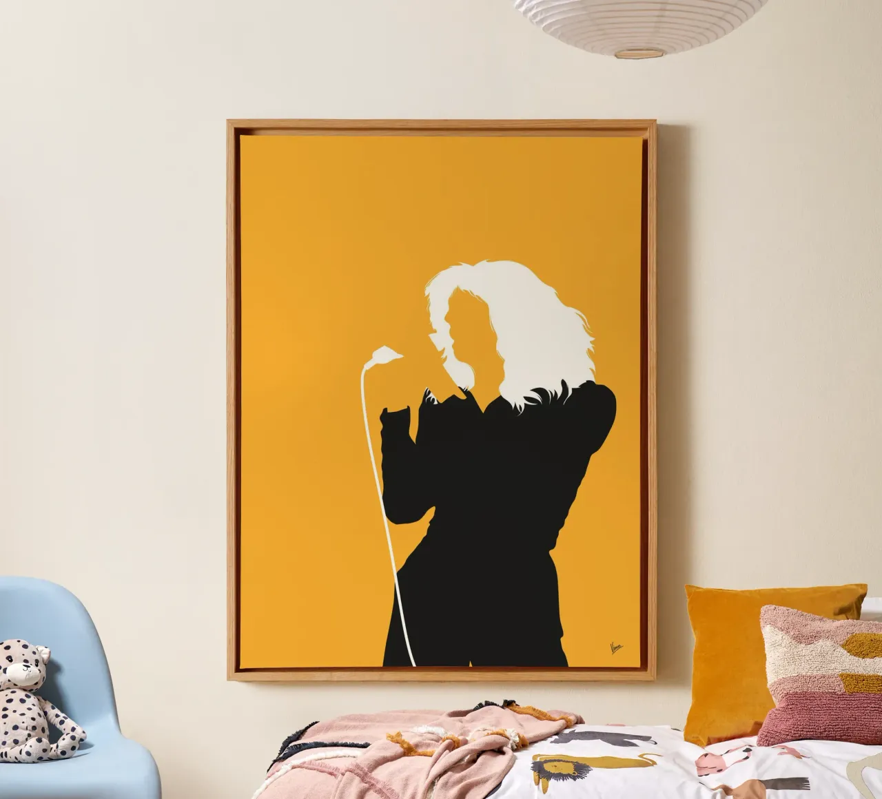 No144 CARLY SIMON tela con Cornice a cassetta da Iconic Rockstars
