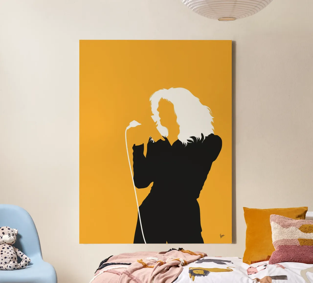 No144 CARLY SIMON tela con Cornice a cassetta da Iconic Rockstars