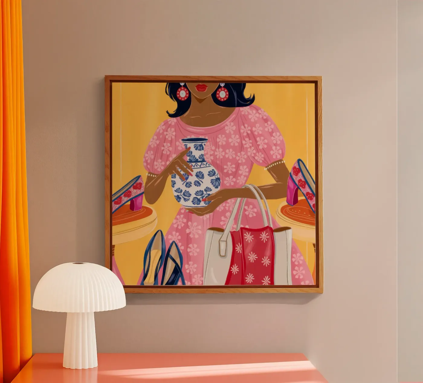 Chic Shopping Spree Acryl-Glas von Atelier Tiga