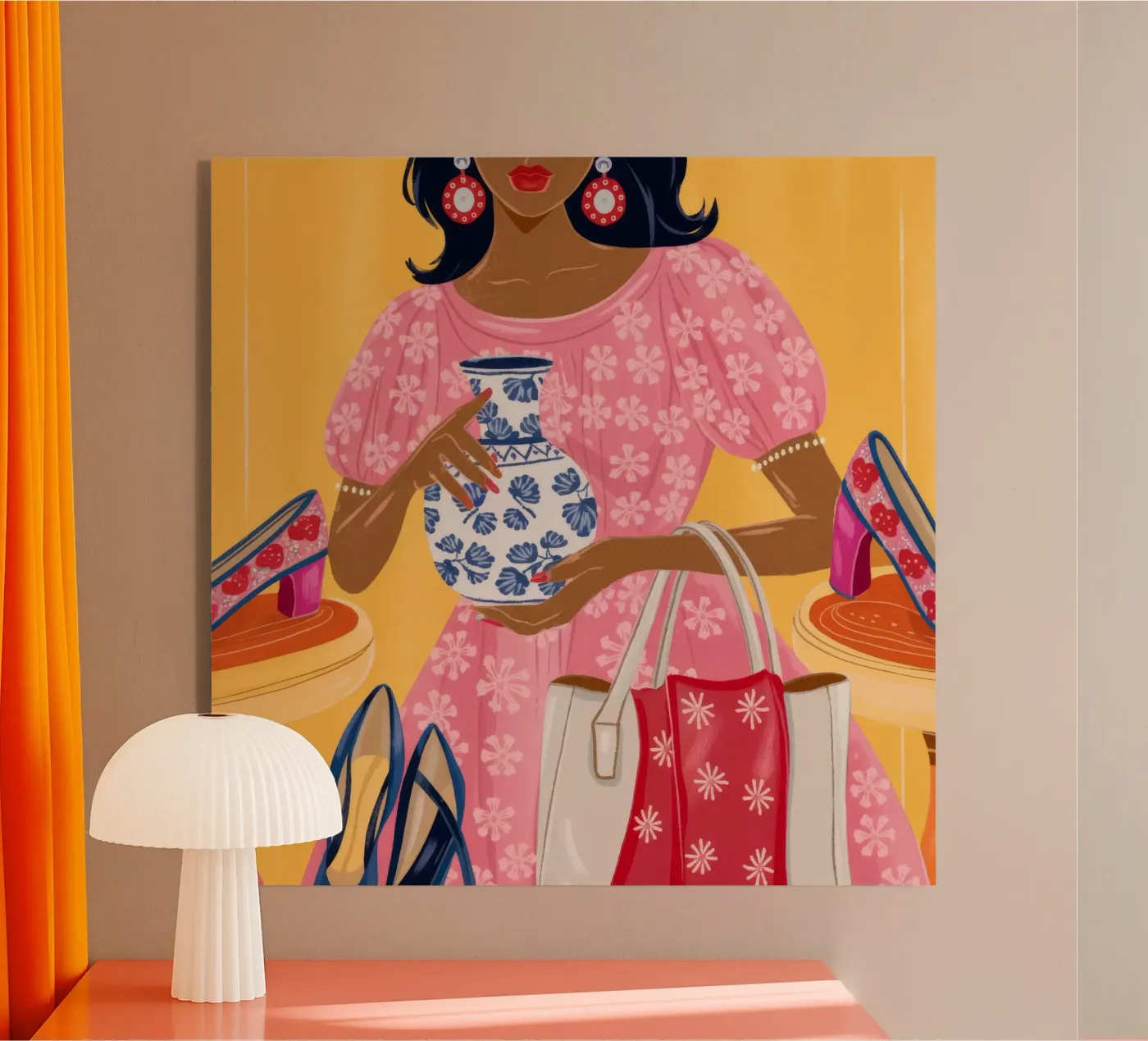 Chic Shopping Spree Acryl-Glas von Atelier Tiga