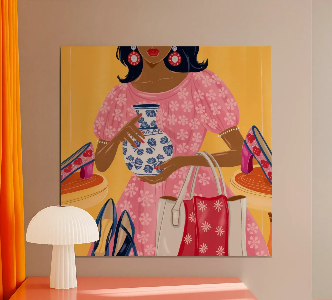 Chique winkelen poster van Atelier Tiga