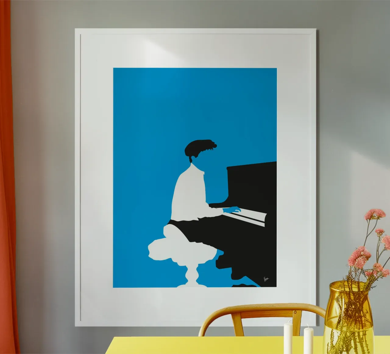 No149 GILBERT OSULLIVAN carta hahnemühle da Iconic Rockstars