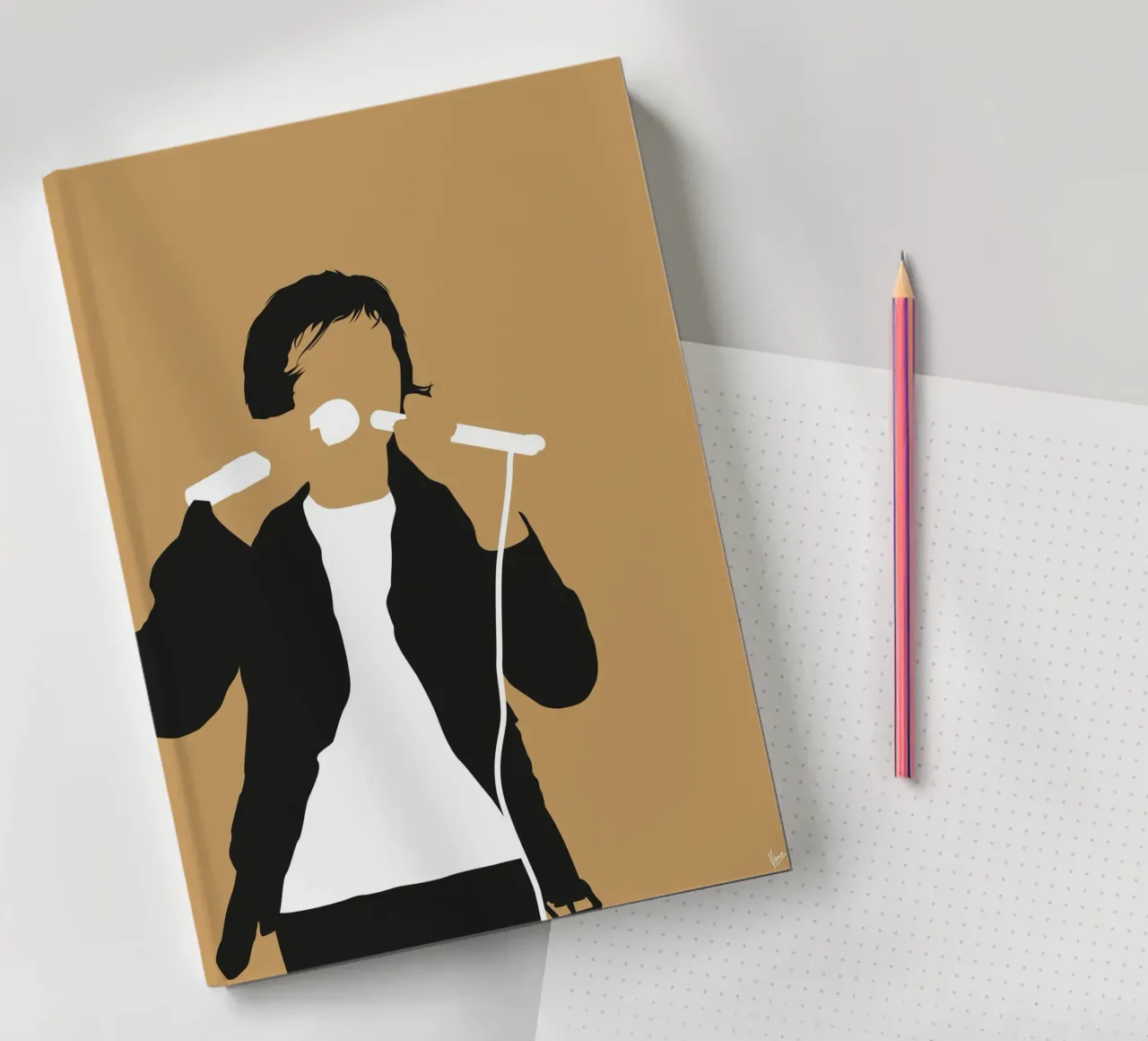 No150 PETER GABRIEL notebook by Iconic Rockstars