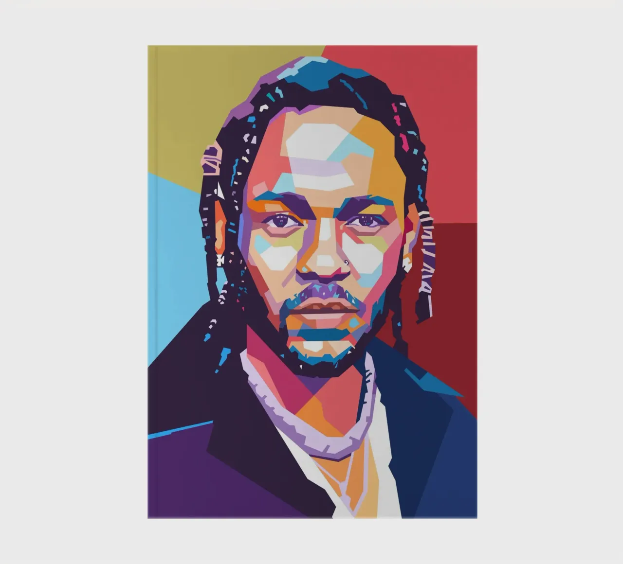Kendrick Lamar pop art portrait notebook by Hantamrata