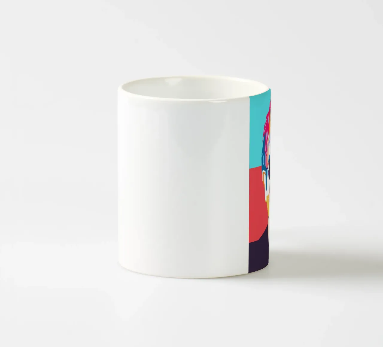 Ritratto pop art colorato di Elton John tazza in ceramica da Hantamrata