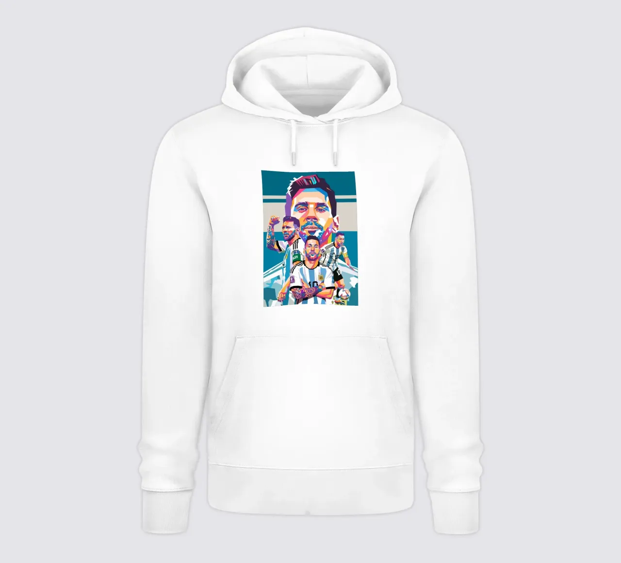 Lionel Messi artwork felpa con cappuccio da Hantamrata