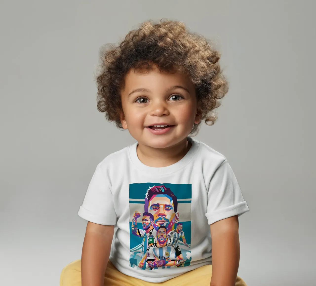 Lionel Messi artwork baby t-shirt by Hantamrata