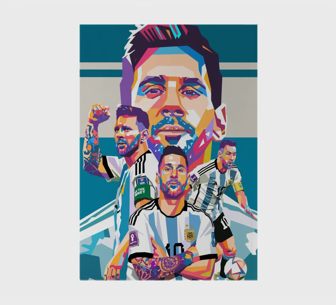 Lionel Messi artwork notebook by Hantamrata