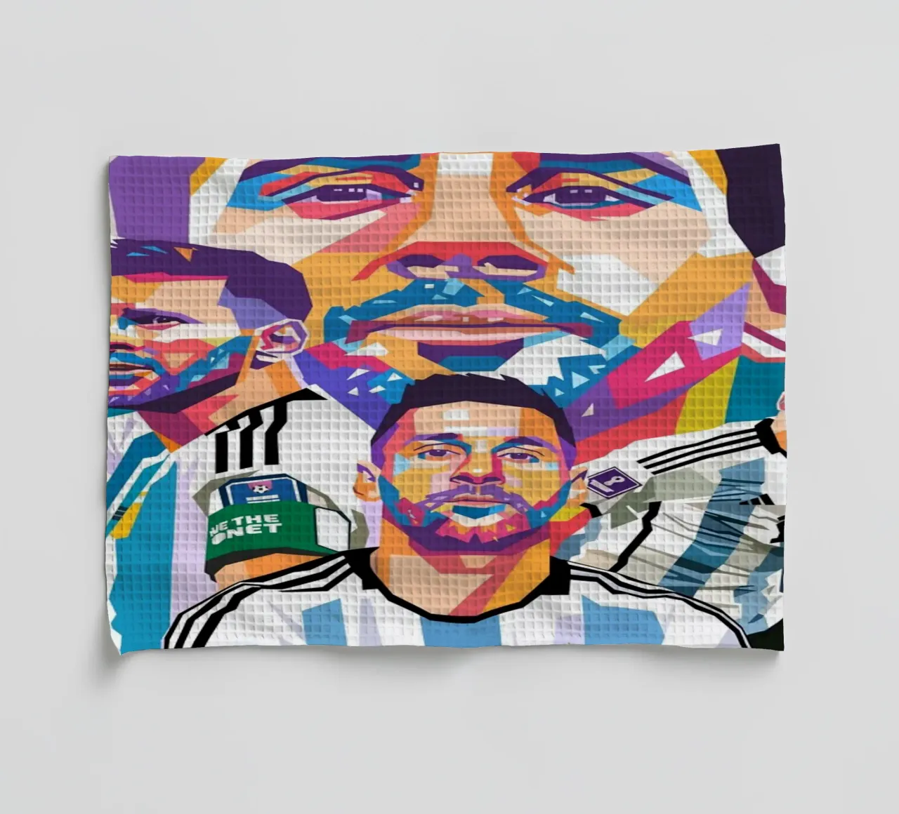L'œuvre d'art de Lionel Messi torchon de Hantamrata