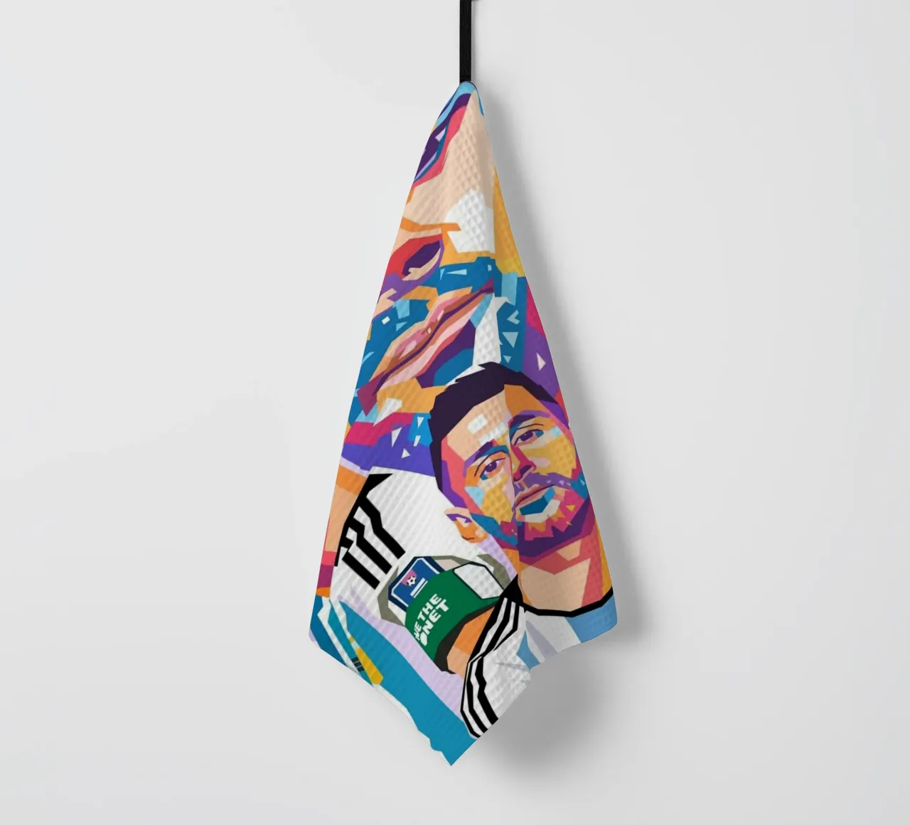 L'œuvre d'art de Lionel Messi torchon de Hantamrata