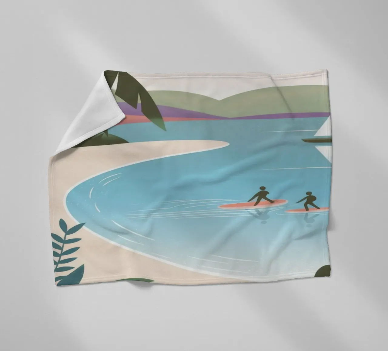 Fuga dalla spiaggia tropicale coperta in pile da Atelier Tiga