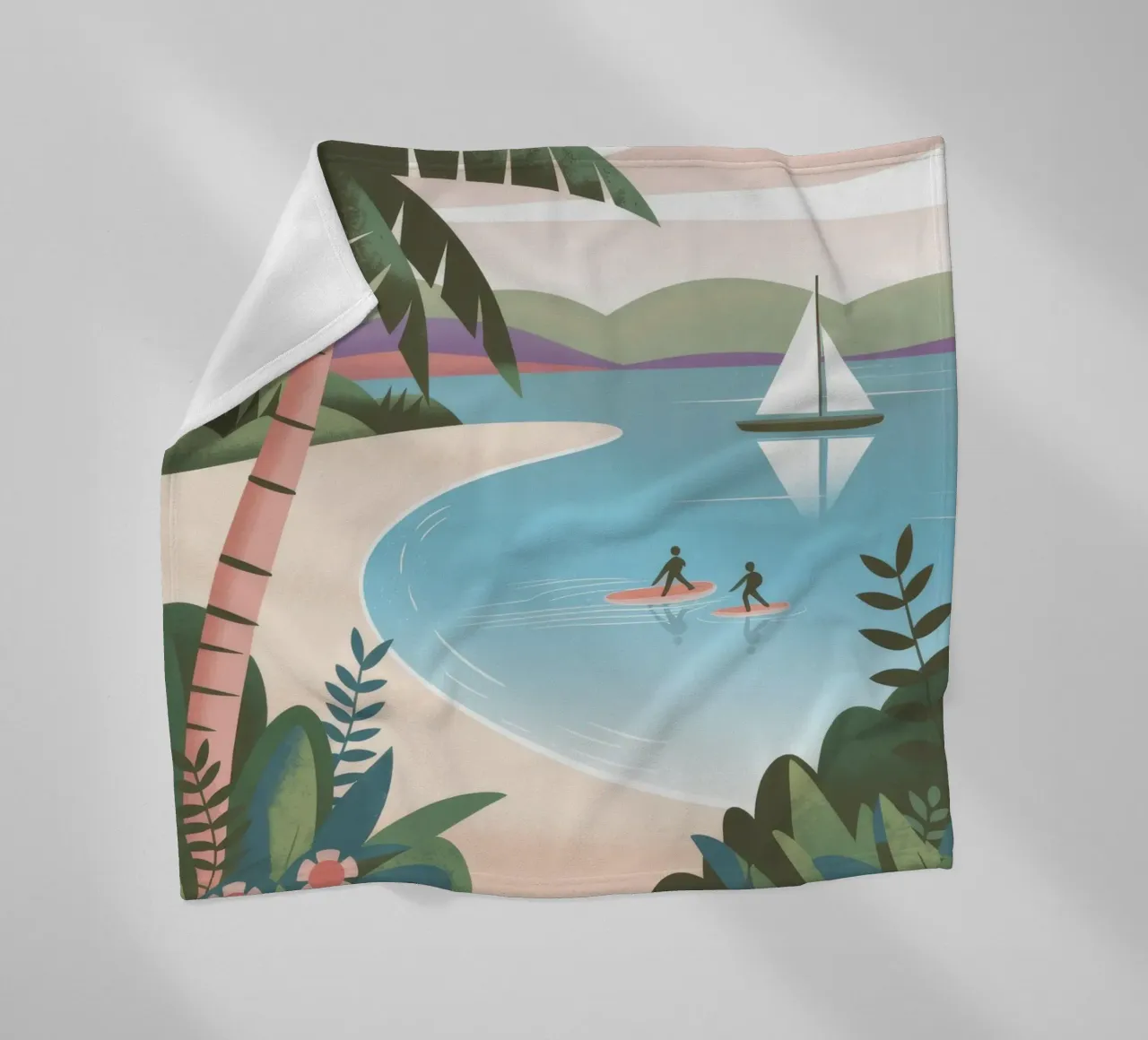 Fuga dalla spiaggia tropicale coperta in pile da Atelier Tiga