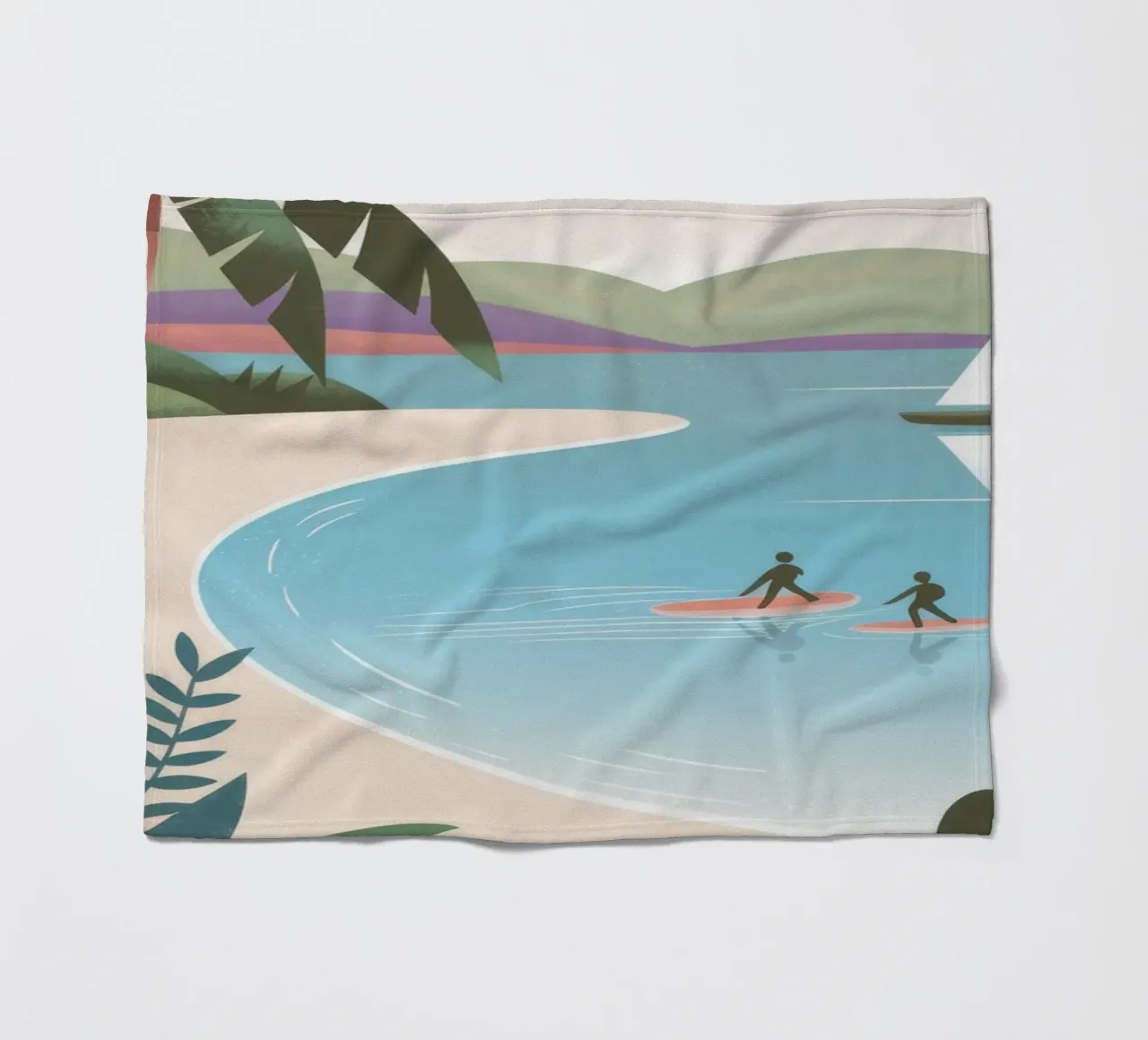 Fuga dalla spiaggia tropicale coperta in pile da Atelier Tiga