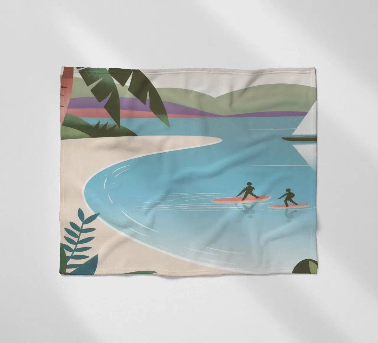 Fuga dalla spiaggia tropicale coperta in pile da Atelier Tiga