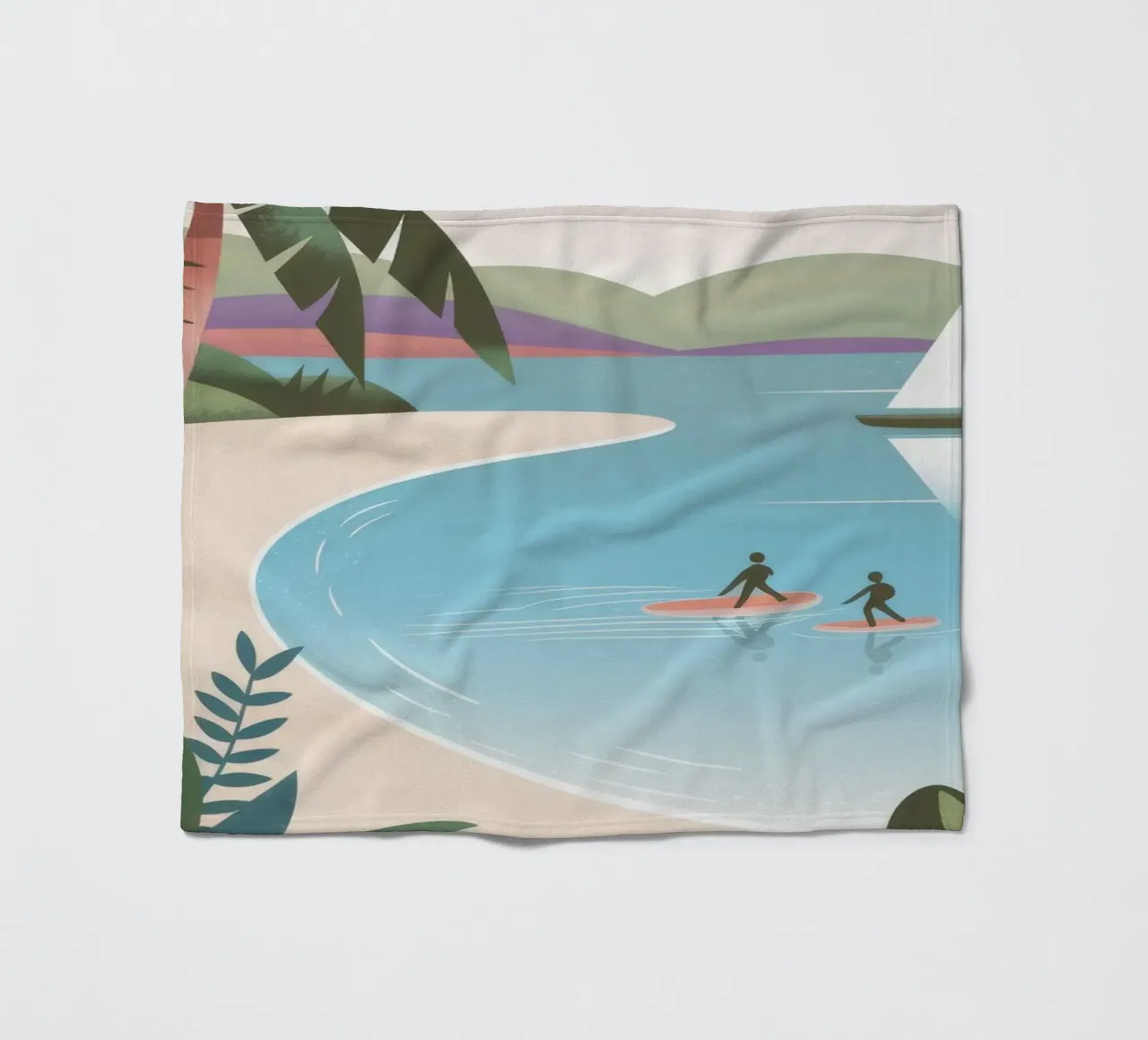 Fuga dalla spiaggia tropicale coperta in pile da Atelier Tiga
