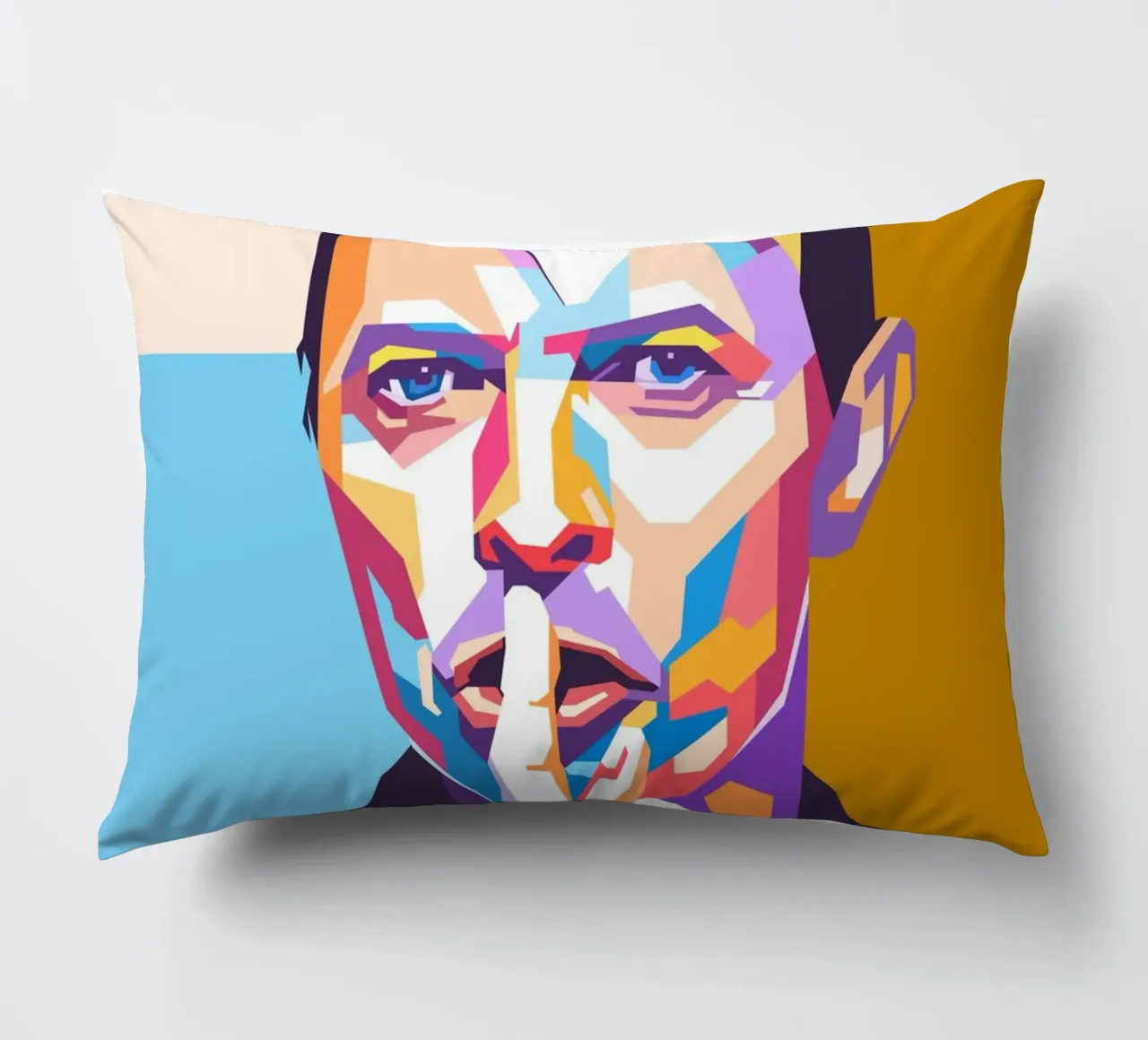 Ritratto pop art di David Bowie cuscino da Hantamrata
