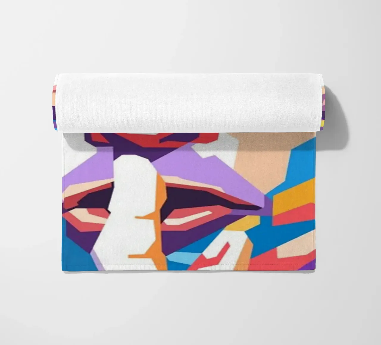 Ritratto pop art di David Bowie telo mare da Hantamrata