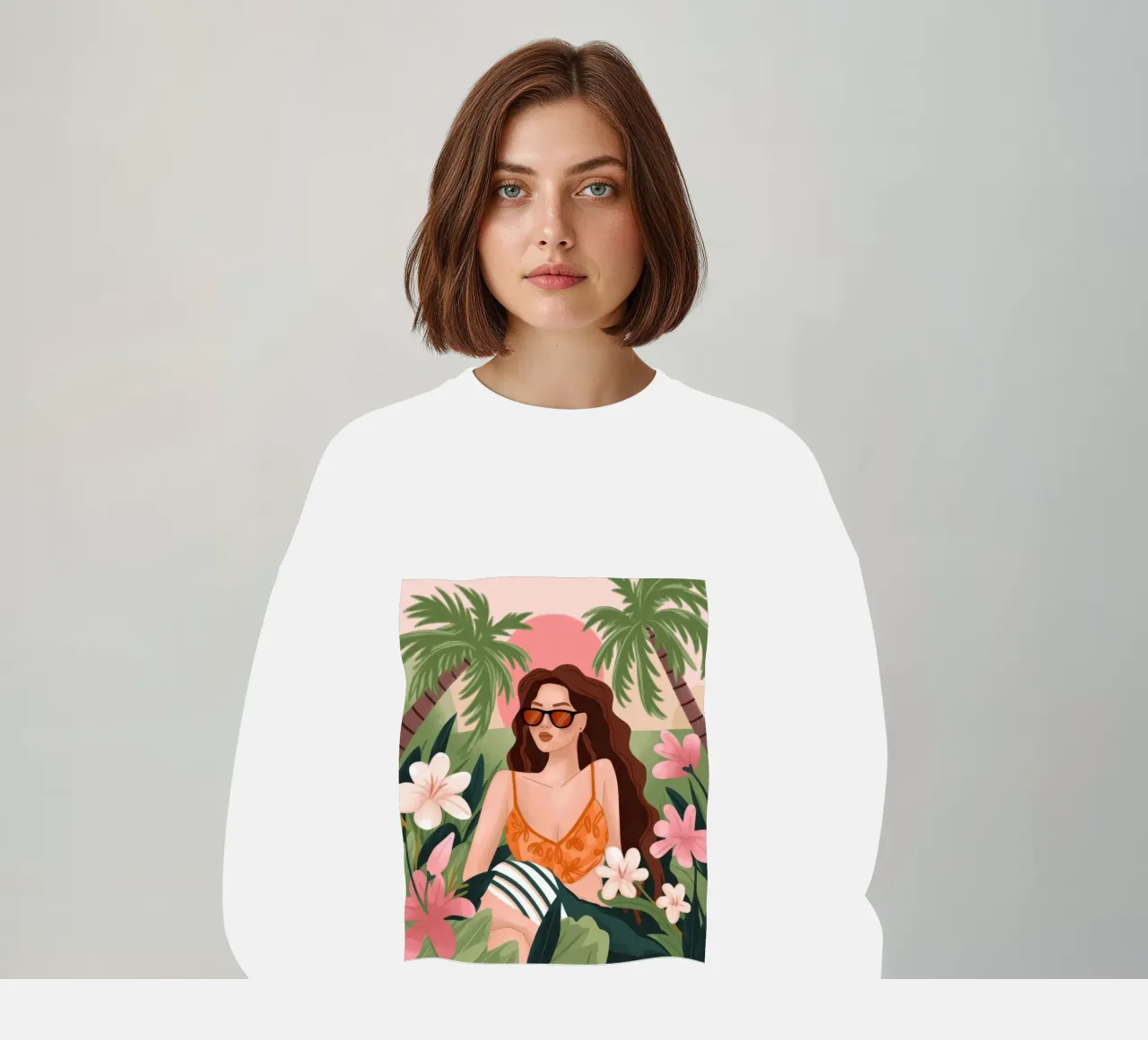 Ritiro sull'isola in fiore felpa da Atelier Tiga