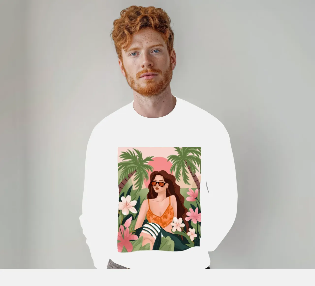 Ritiro sull'isola in fiore felpa da Atelier Tiga