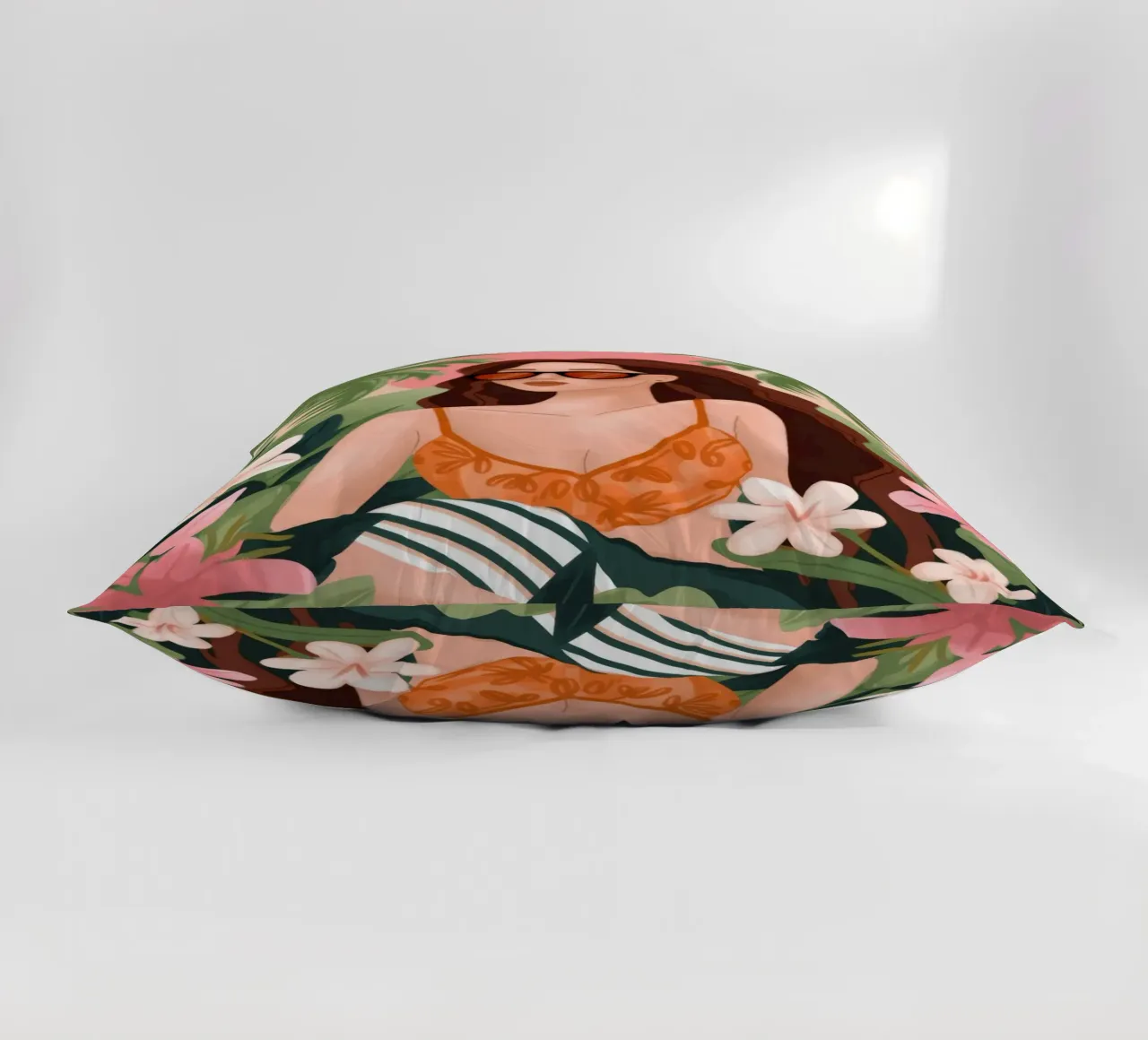 Ritiro sull'isola in fiore cuscino da Atelier Tiga