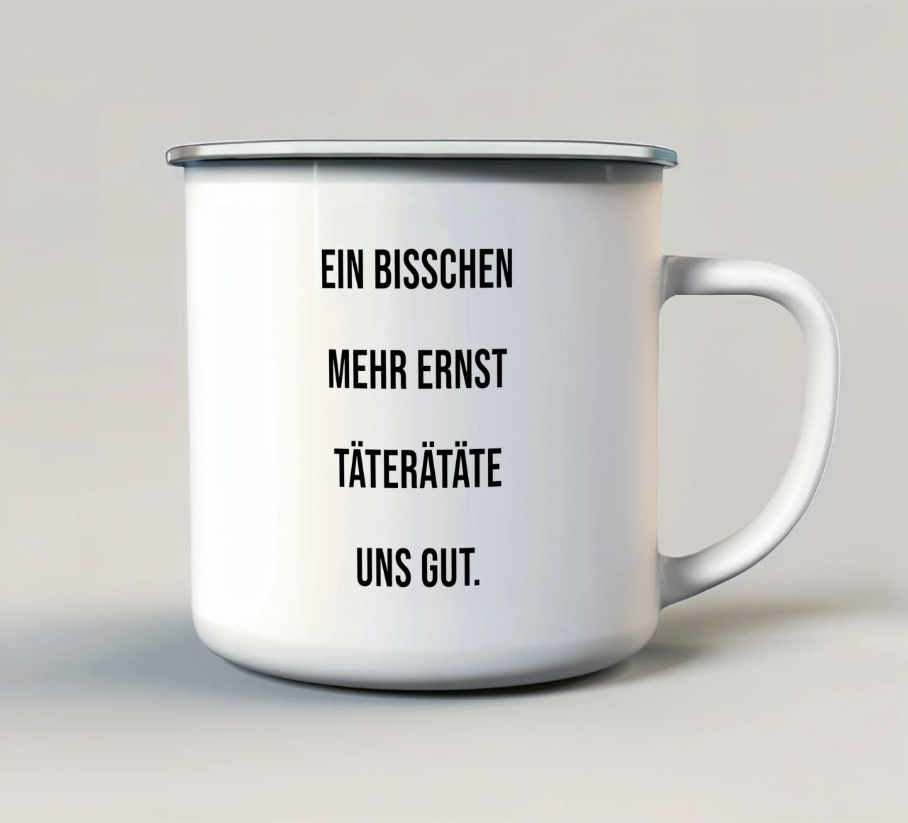 Ernst tazza in smalto da KRUTH DESIGN