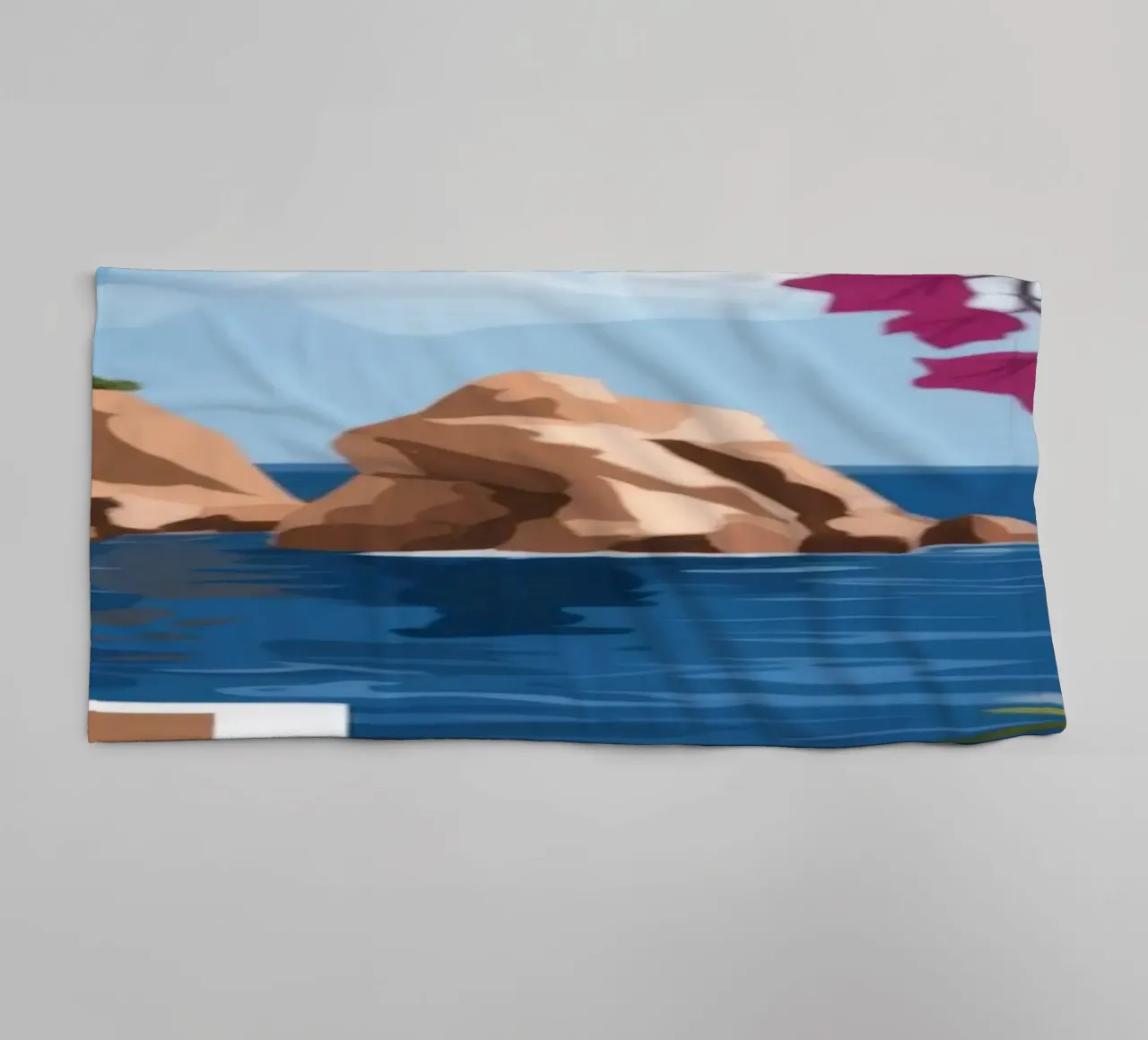 Coastal Serenity Path towel by Atelier Tiga