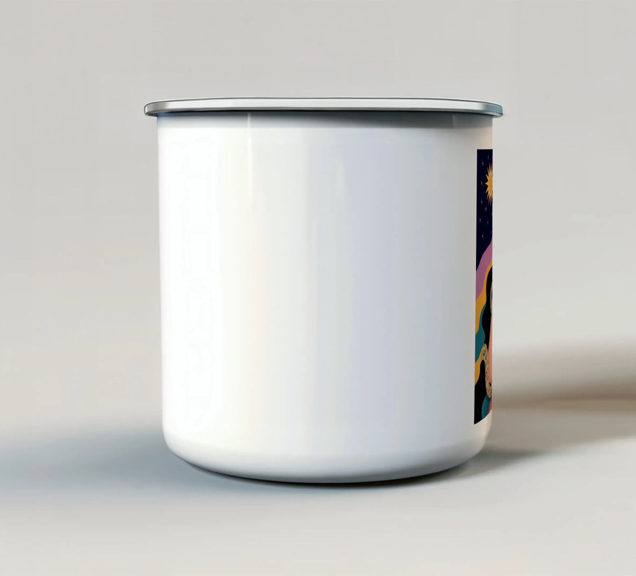 Incanto mistico celeste tazza in smalto da Atelier Tiga