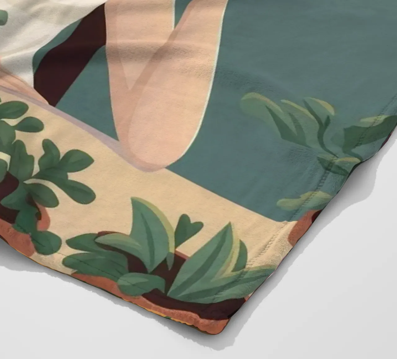 Riverenza da giardino illuminato dal sole coperta in pile da Atelier Tiga