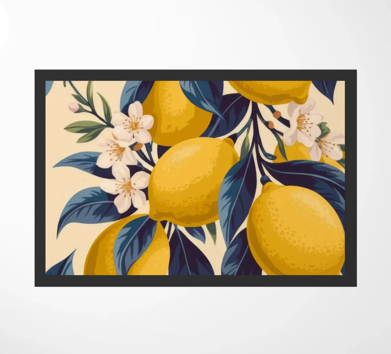 Golden Lemon Harmony doormat by Atelier Tiga