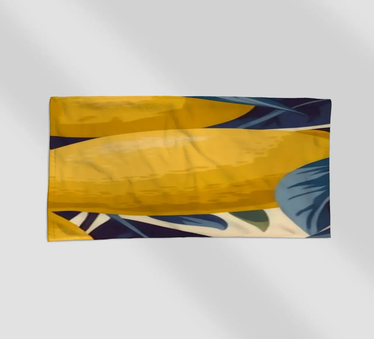 Golden Lemon Harmony beach towel by Atelier Tiga