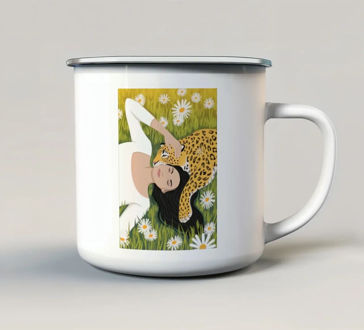Fuga da sogno di Daisy tazza in smalto da Atelier Tiga