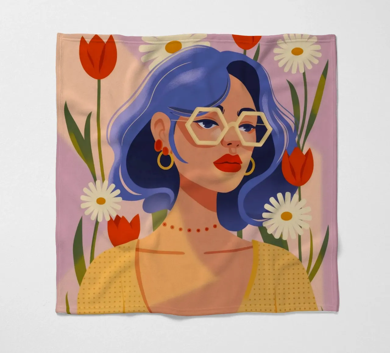 Bellezza radiosa dei tulipani coperta in pile da Atelier Tiga
