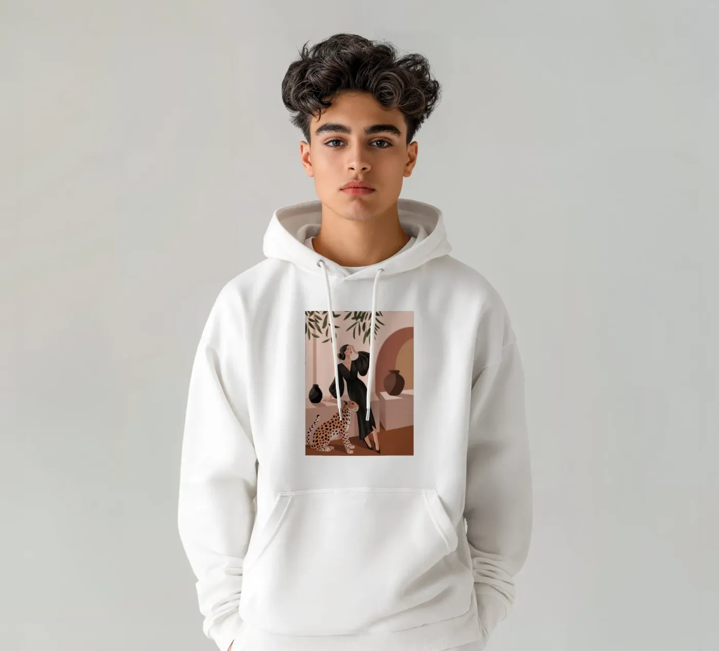 Luipaard Genade Symfonie hoodie van Atelier Tiga