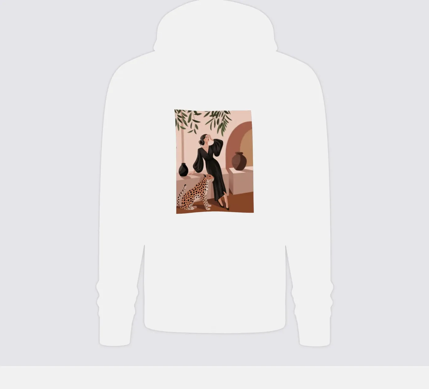 Luipaard Genade Symfonie hoodie van Atelier Tiga