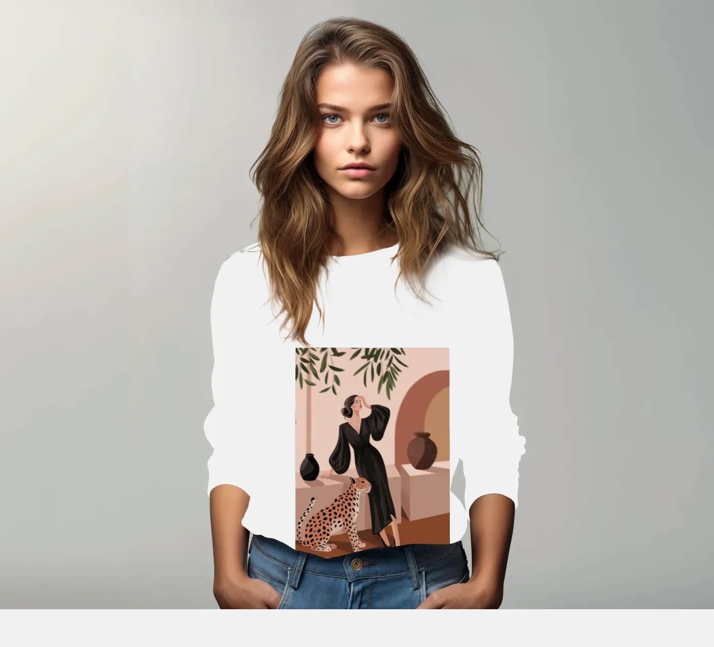 Sinfonia Leopard Grace felpa da Atelier Tiga