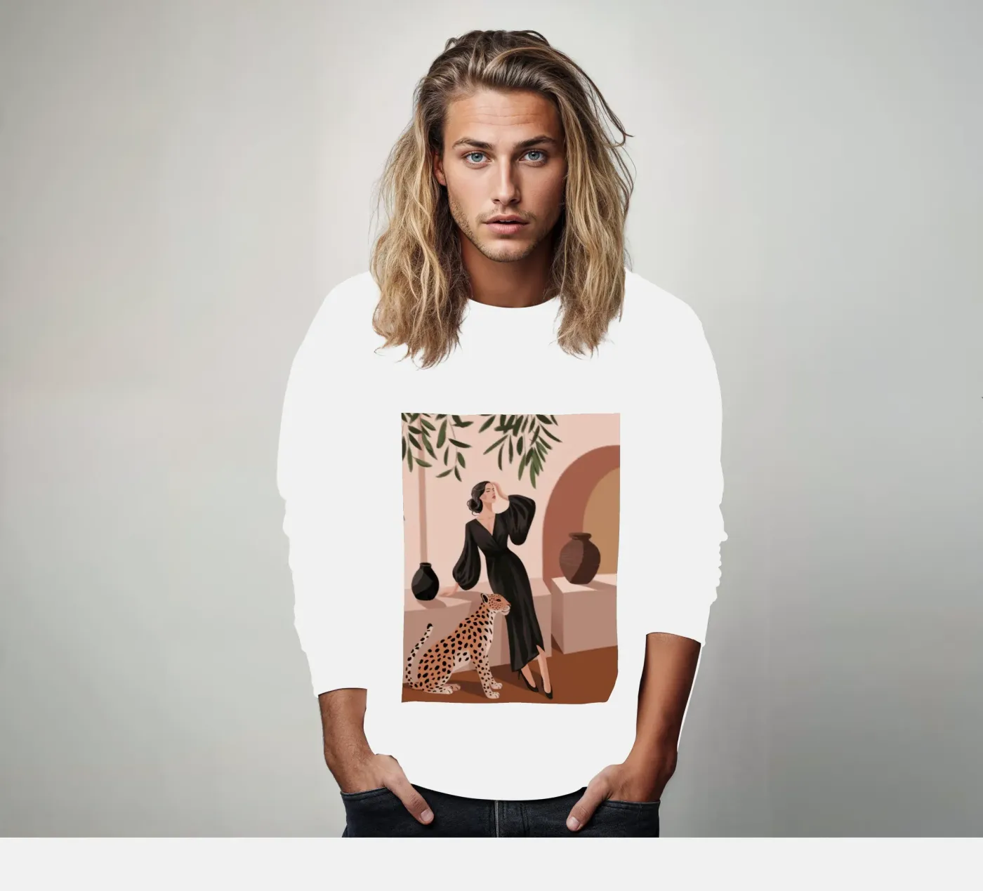 Leopard Grace Symphony sweat de Atelier Tiga